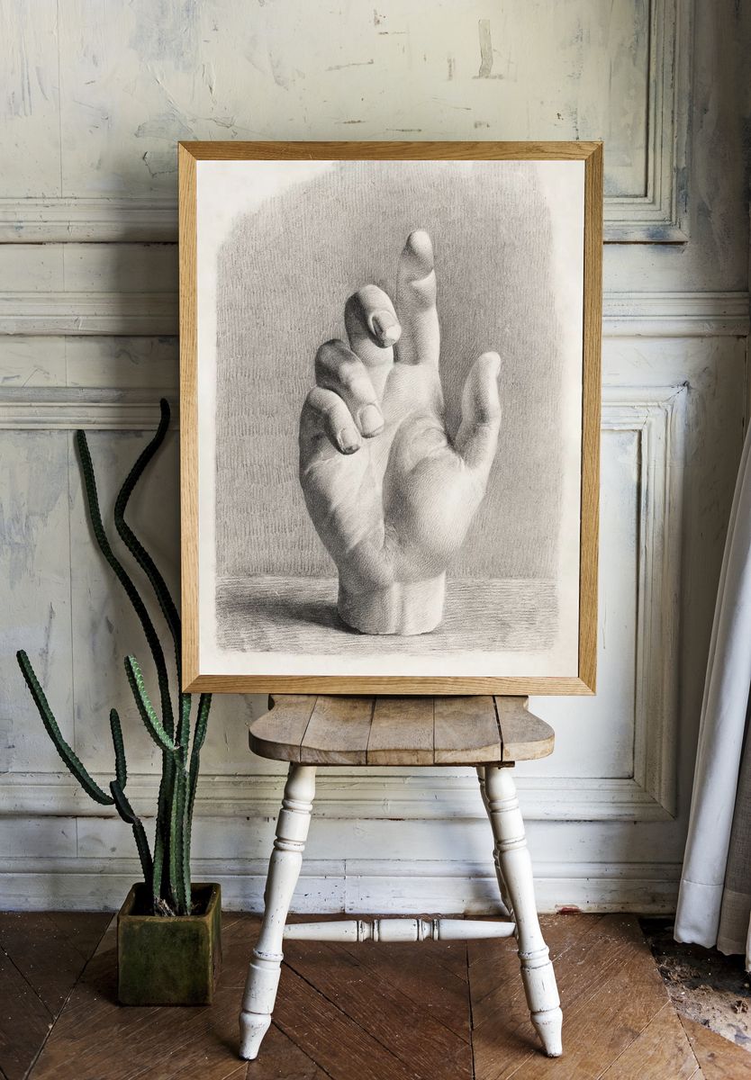 hand, drawn plaster Dankvart Dreyer. room preview