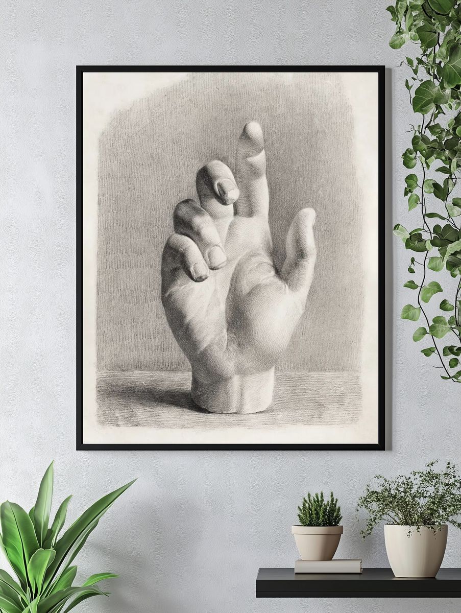 hand, drawn plaster Dankvart Dreyer. — room view 4