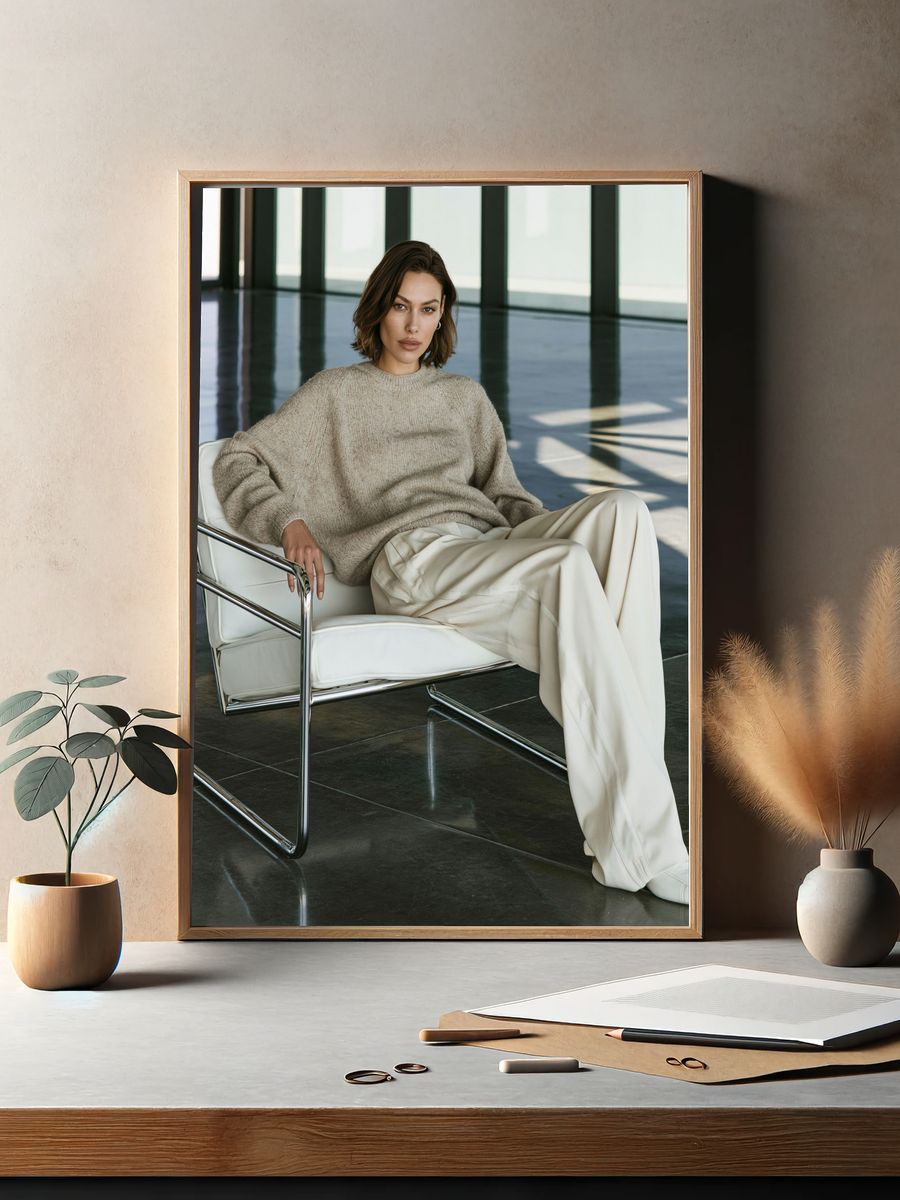Modern Fashion Portrait Poster. — room view 2