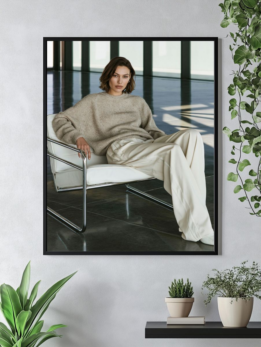 Modern Fashion Portrait Poster. — room view 4