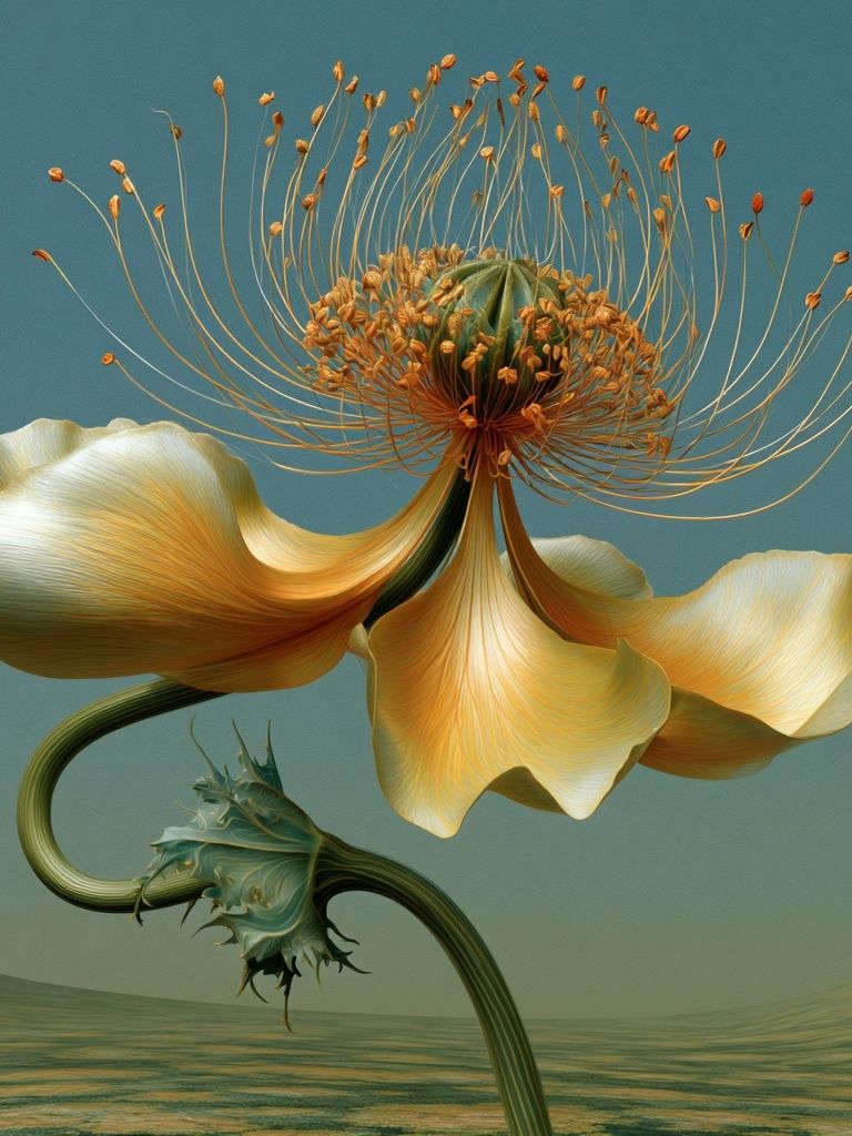 Surreal Bloom Fine-Art Poster. poster detail