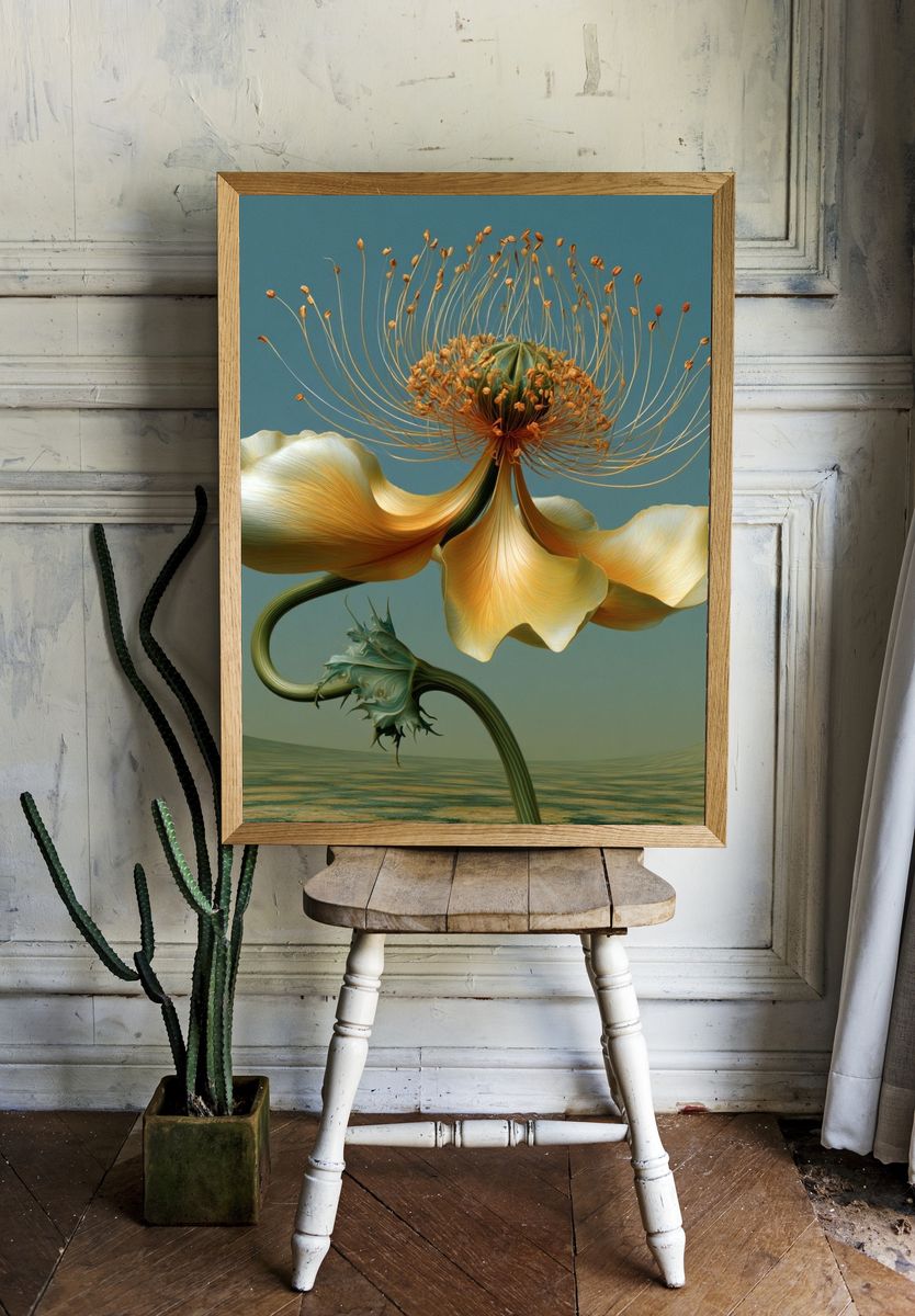 Surreal Bloom Fine-Art Poster. room preview