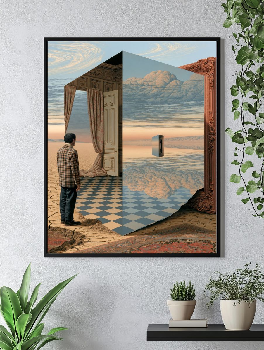 Surreal Doorway Desert Print. — room view 4