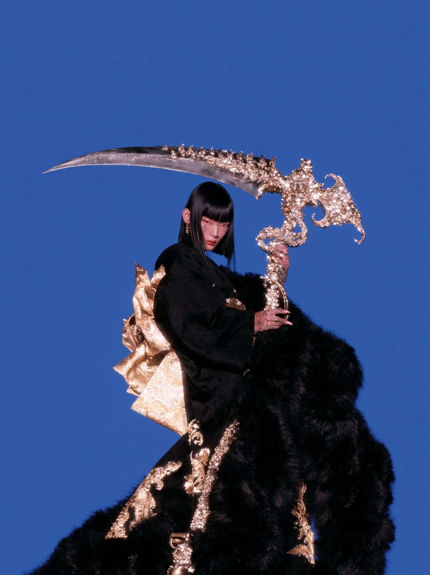Avant-Garde Fashion Portrait Poster. poster — photography art