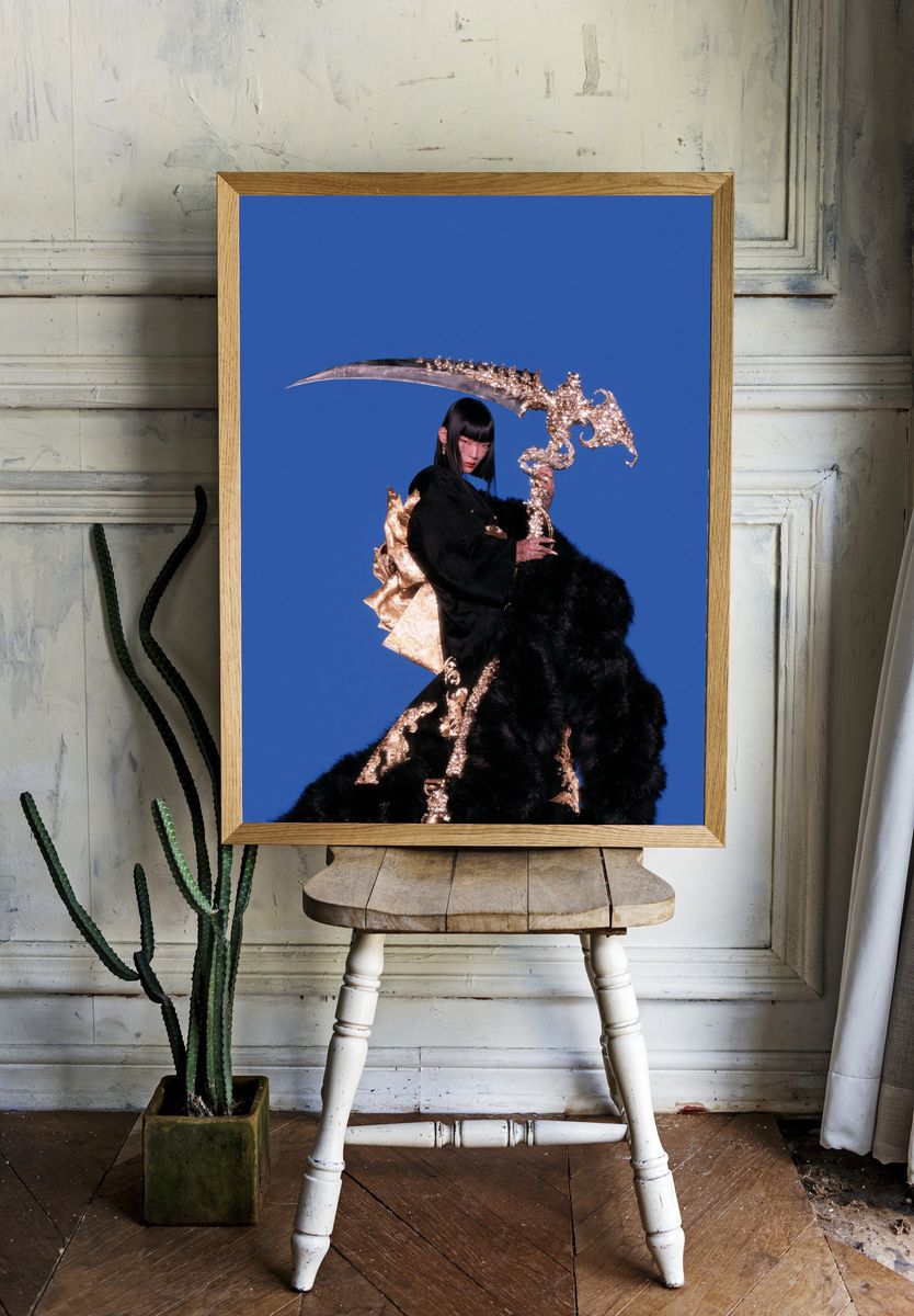 Avant-Garde Fashion Portrait Poster. — room view 1