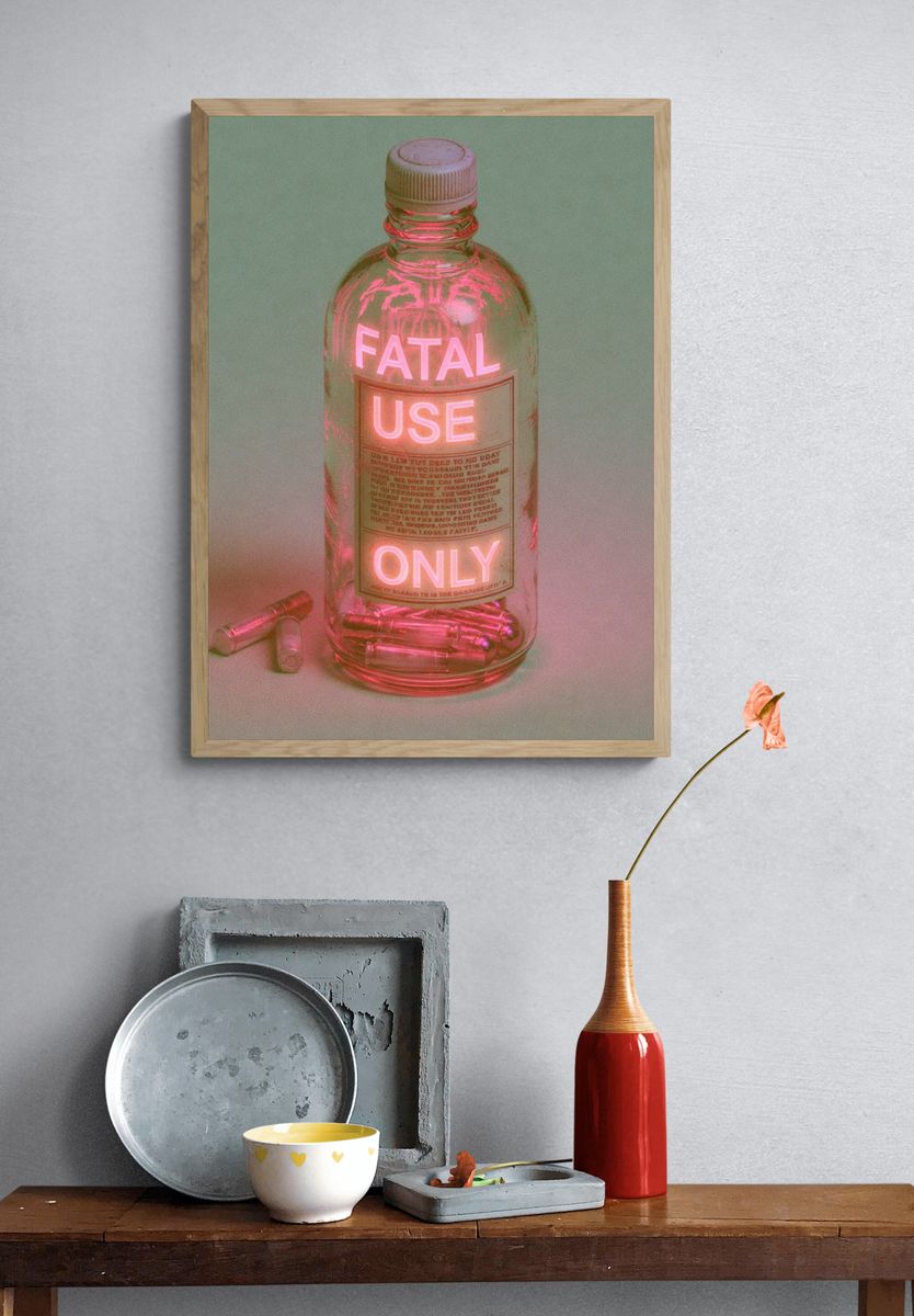 Fatal Use Only Neon Print. — room view 3