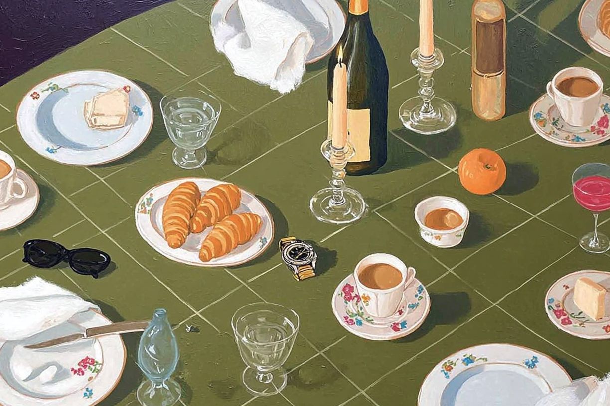 Elegant Table Still Life Poster. poster detail