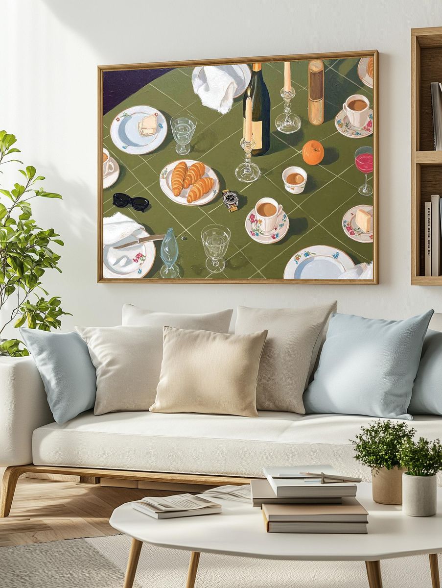 Elegant Table Still Life Poster. — room view 2