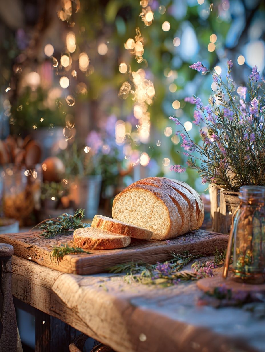 Freshly Baked Bread — Food Photography Print. poster detail