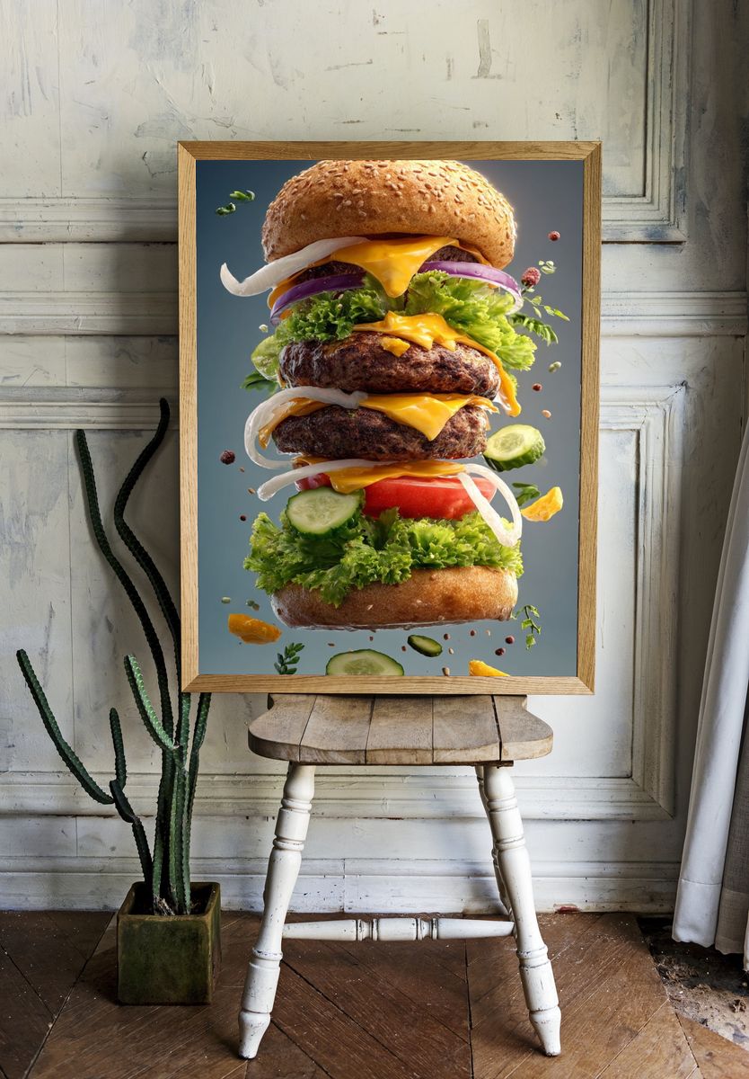 Gourmet Burger — Food Print room preview