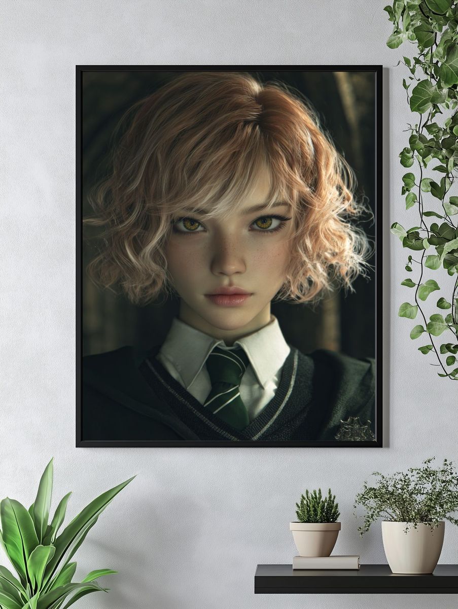 Fantasy Character Portrait — Digital Art Print. — room view 4