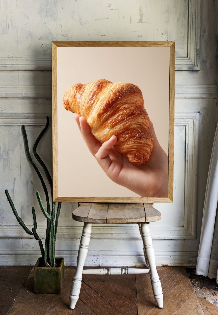 Fresh Croissant — Food Print. — room view 1