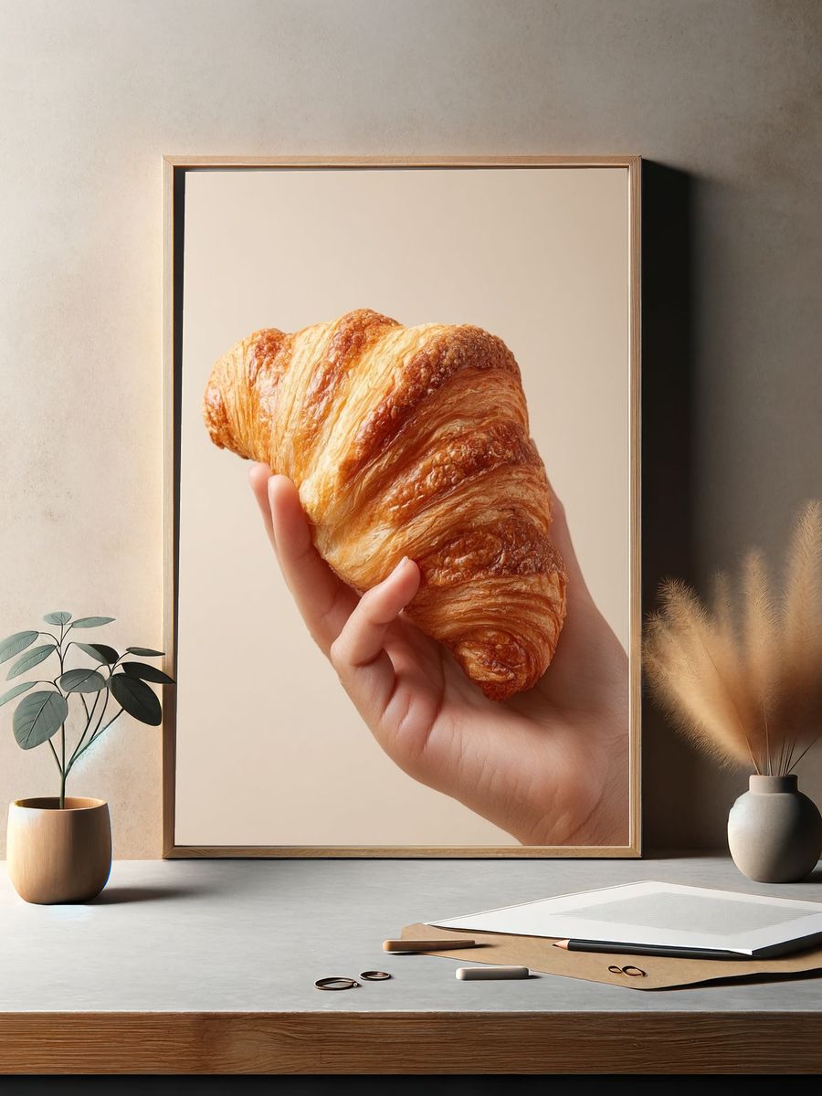 Fresh Croissant — Food Print. — room view 2