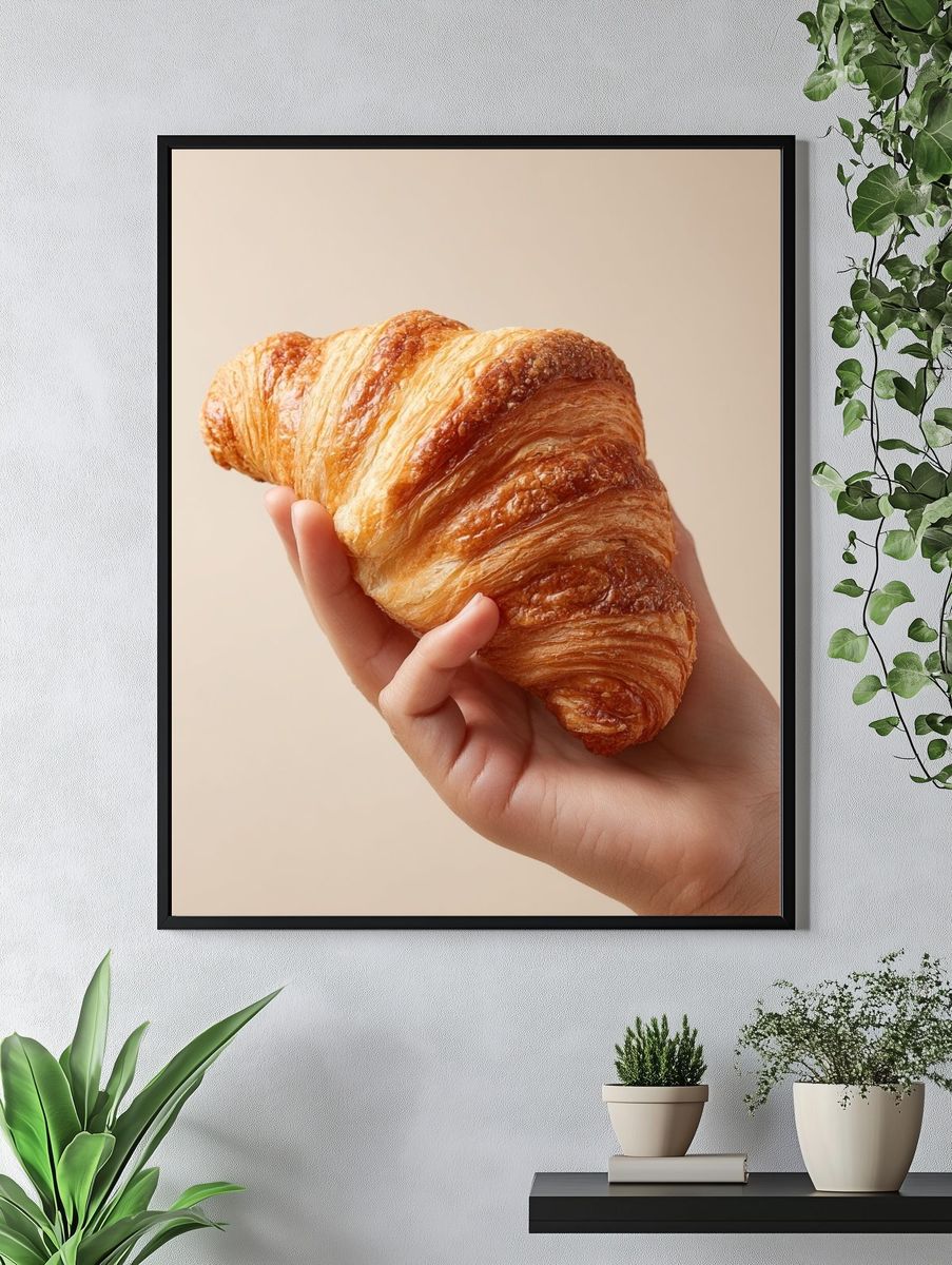 Fresh Croissant — Food Print. — room view 4
