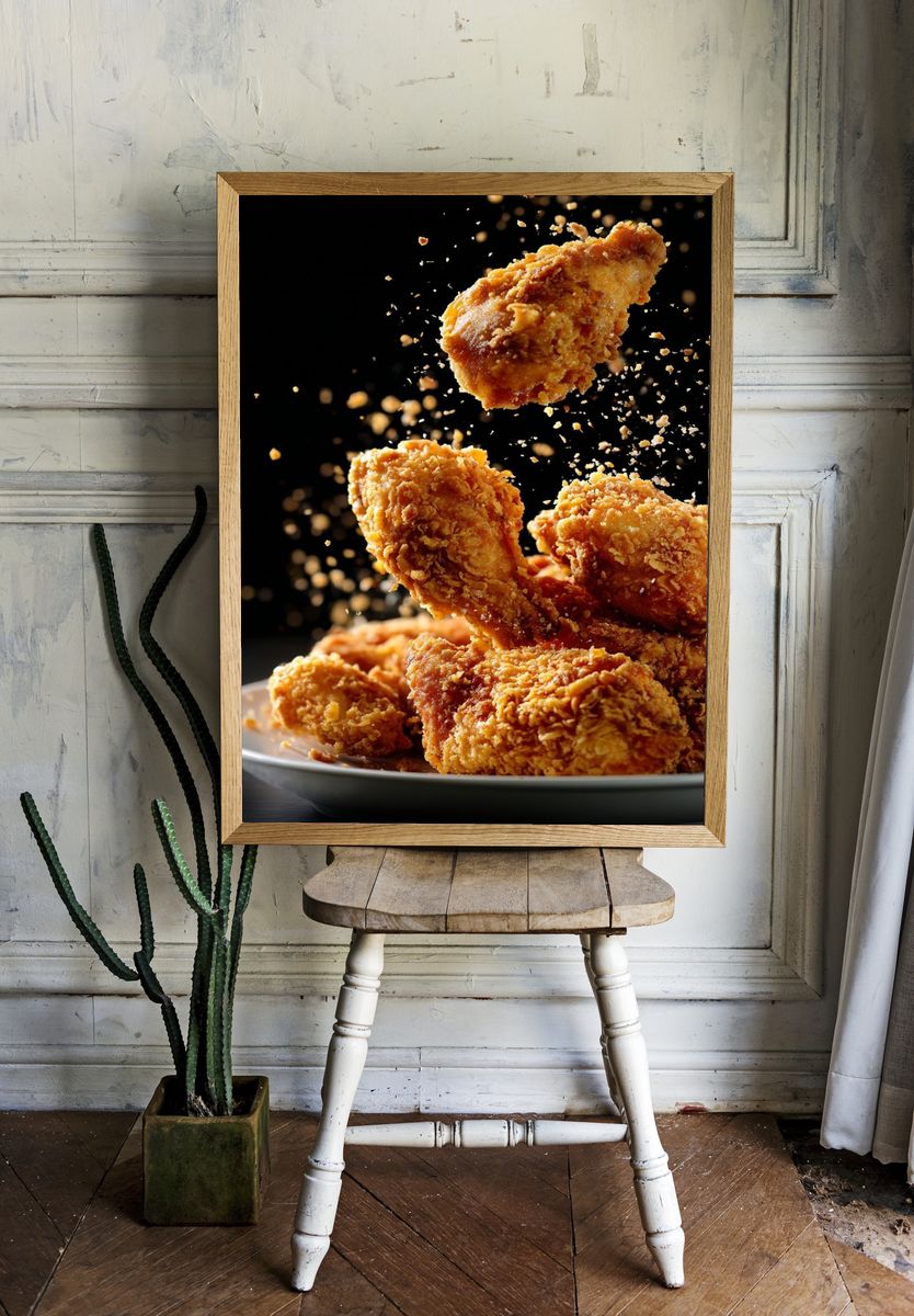 Fried Chicken — Food Print room preview
