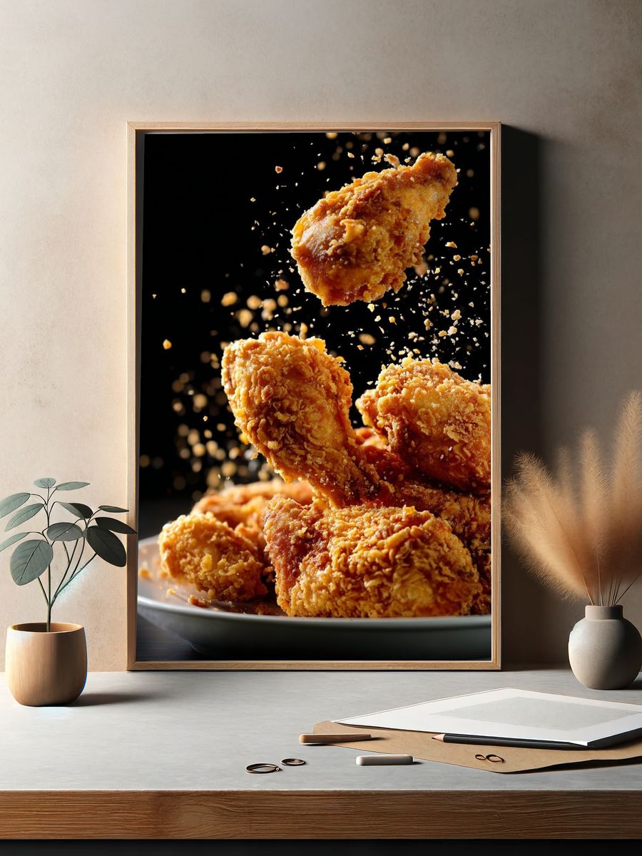 Fried Chicken — Food Print. — room view 2
