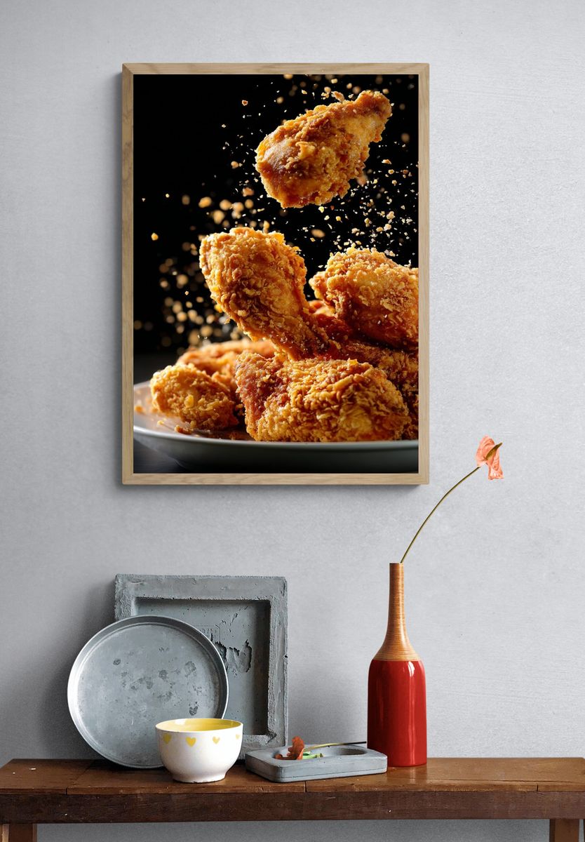 Fried Chicken — Food Print. — room view 3