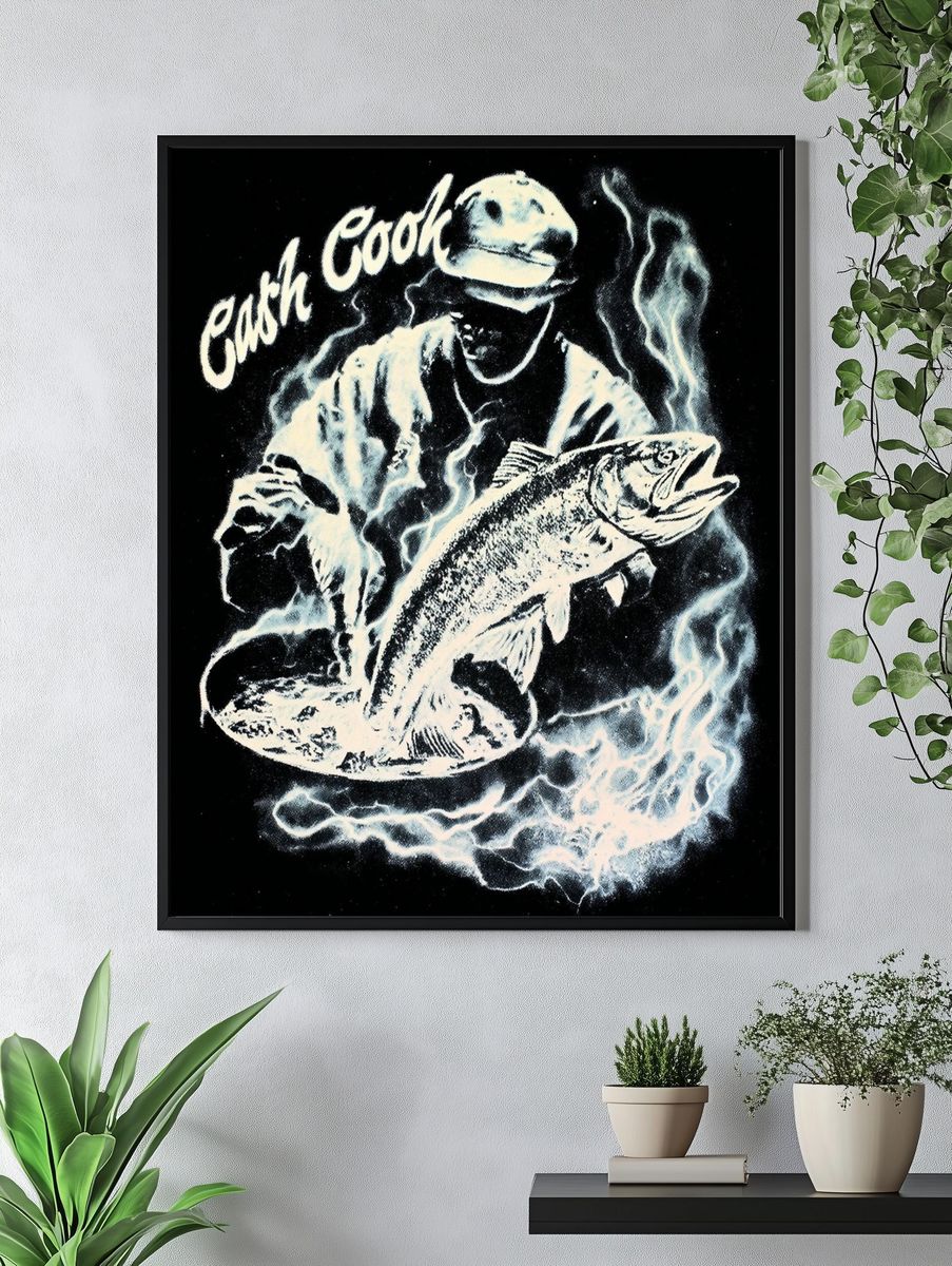 Cash Cook Fishing Poster. — room view 4
