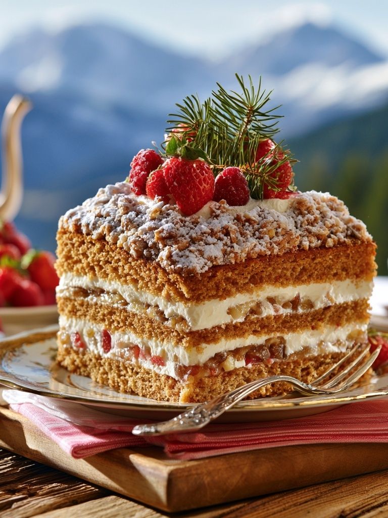 Festive Strawberry Cake Photography Poster. poster — photography art