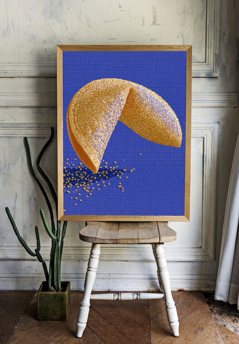 Golden Fortune Cookie Poster. room preview