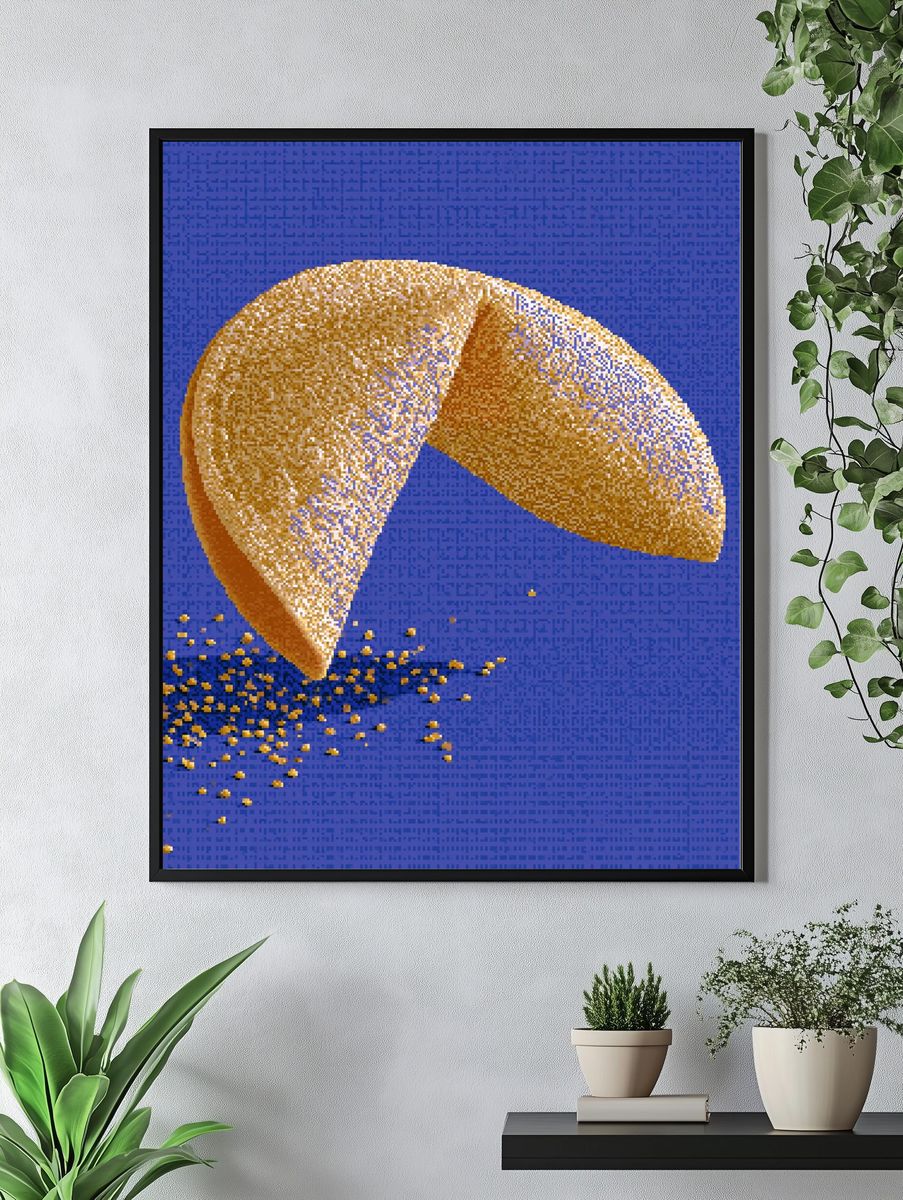 Golden Fortune Cookie Poster. — room view 4
