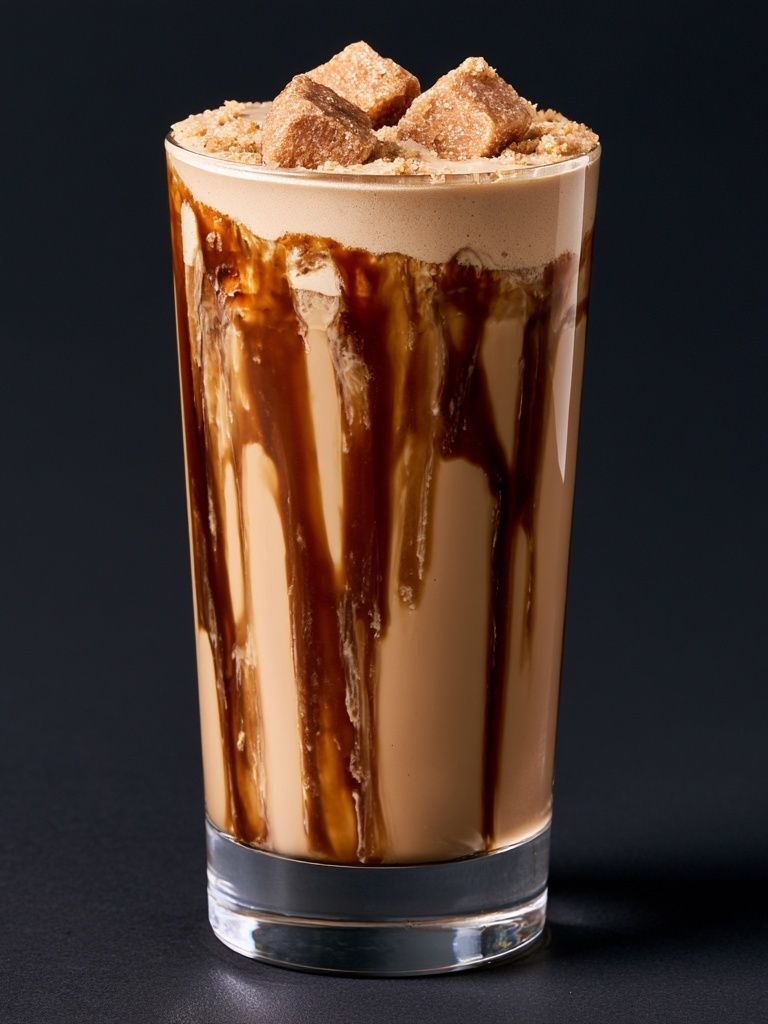 Caramel Iced Coffee Photography Poster. poster — food-drink art