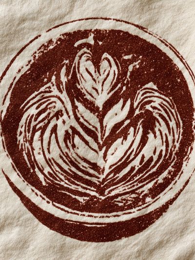 Coffee Heart Latte Art Print.
