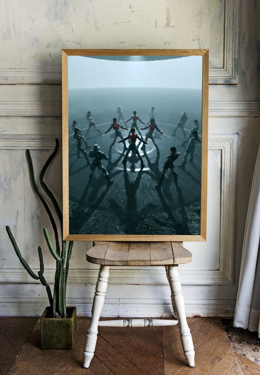 Futuristic Dance Circle Poster. room preview