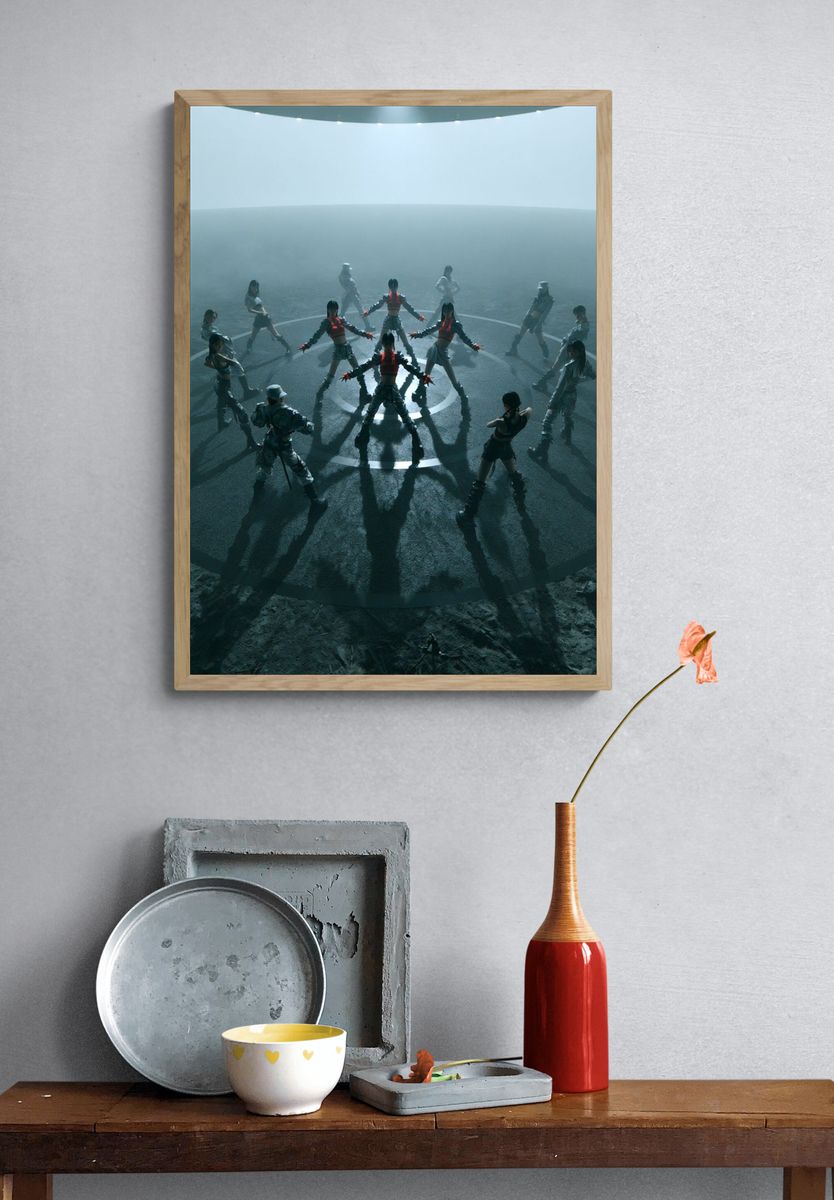 Futuristic Dance Circle Poster. — room view 3