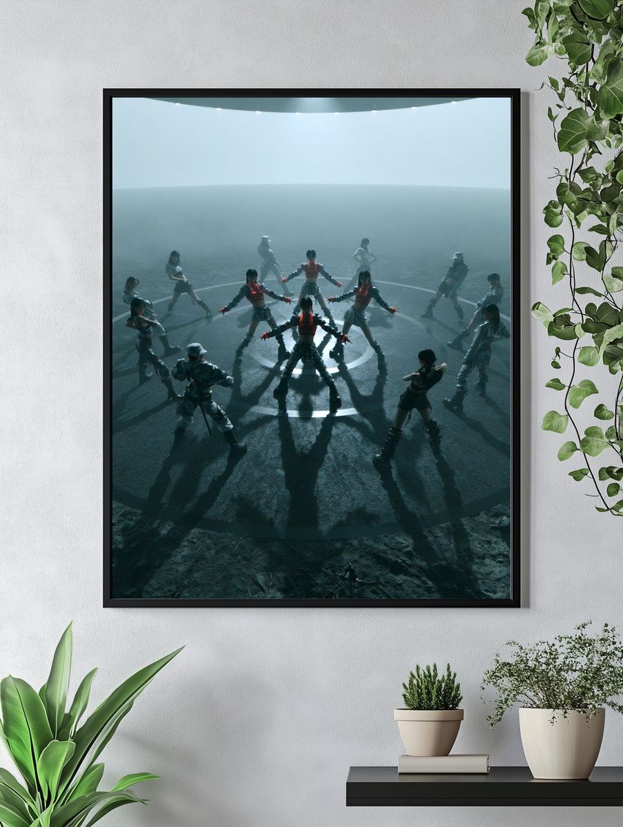 Futuristic Dance Circle Poster. — room view 4