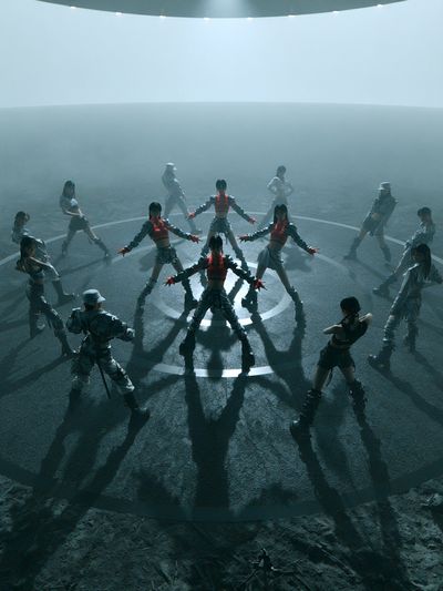 Futuristic Dance Circle Poster.