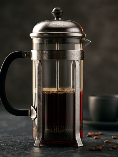 French Press Coffee Still Life Poster.