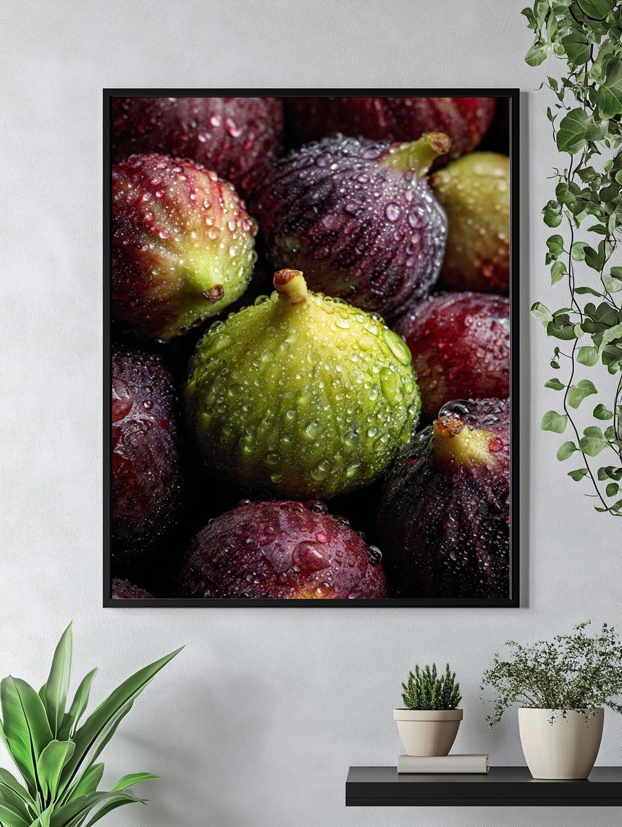Rain-Dappled Figs Photography Poster. — room view 4
