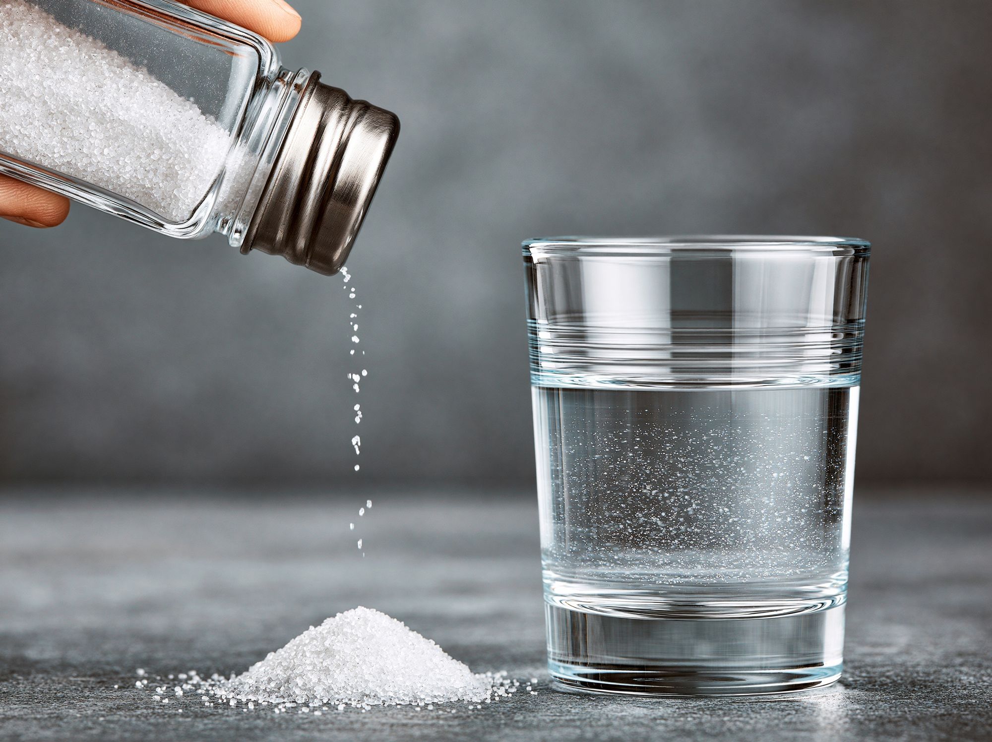Salt Pouring Still Life Photography Poster. poster detail
