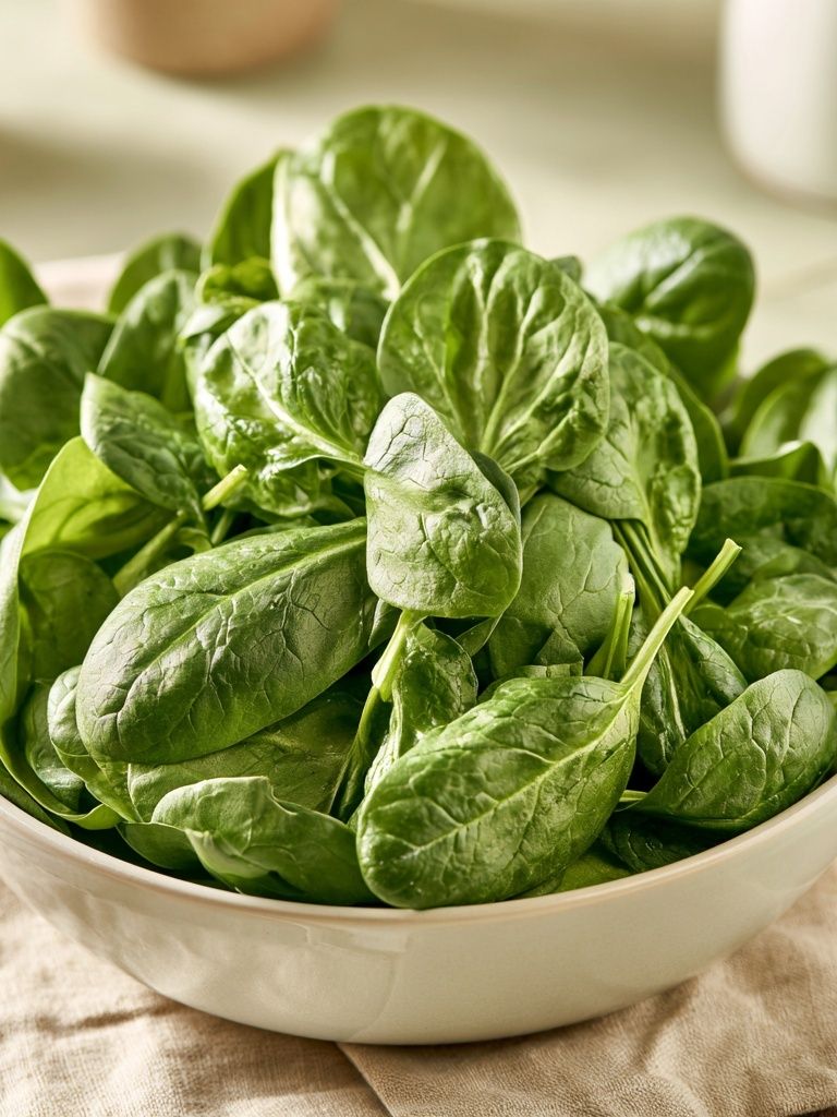 Fresh Spinach Bowl Food-Drink Print. poster — food-drink art