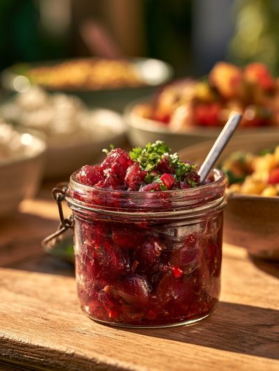 Rustic Chutney Still Life Poster.