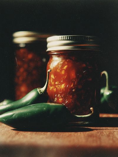Jalapeño Jar Still Life Poster. poster