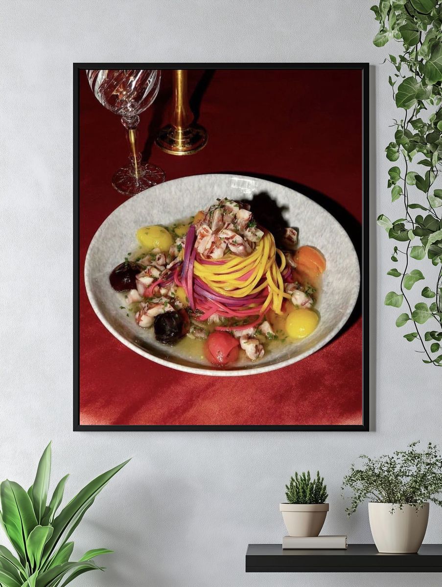 Gourmet Pasta Still Life Print. — room view 4