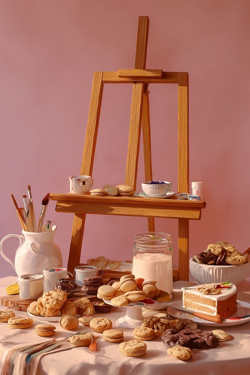 Still Life Dessert Studio Poster. poster detail
