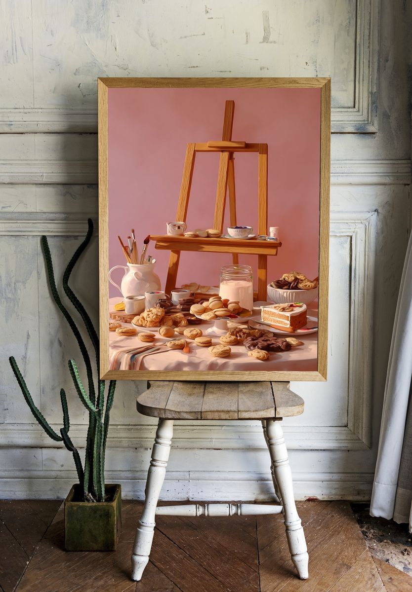 Still Life Dessert Studio Poster. — room view 1