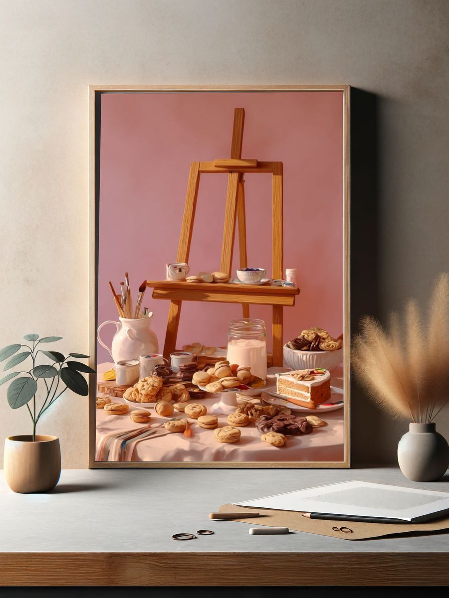 Still Life Dessert Studio Poster. — room view 2