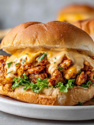 Cheesy Chicken Sandwich Food Print