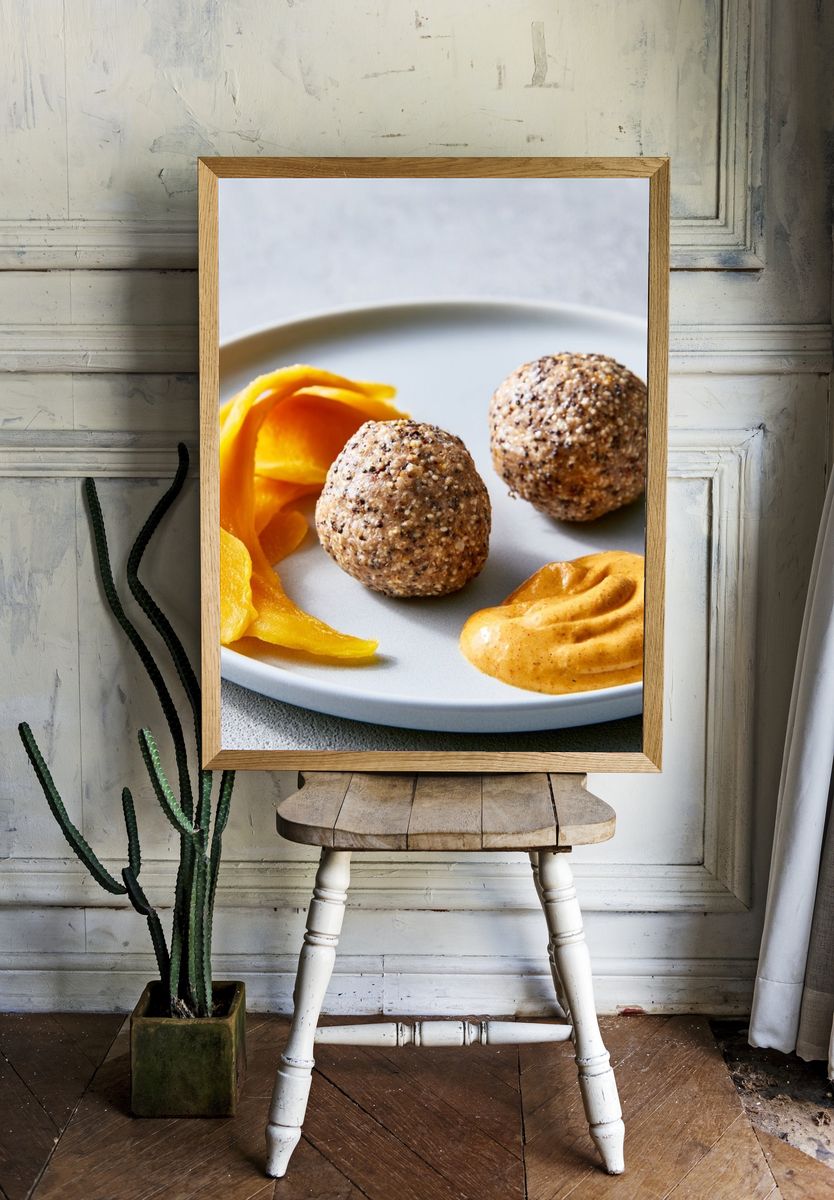 Gourmet Plated Food Photography Poster. room preview
