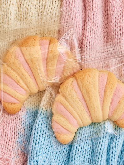 Pastel Croissants Food-Drink Poster.