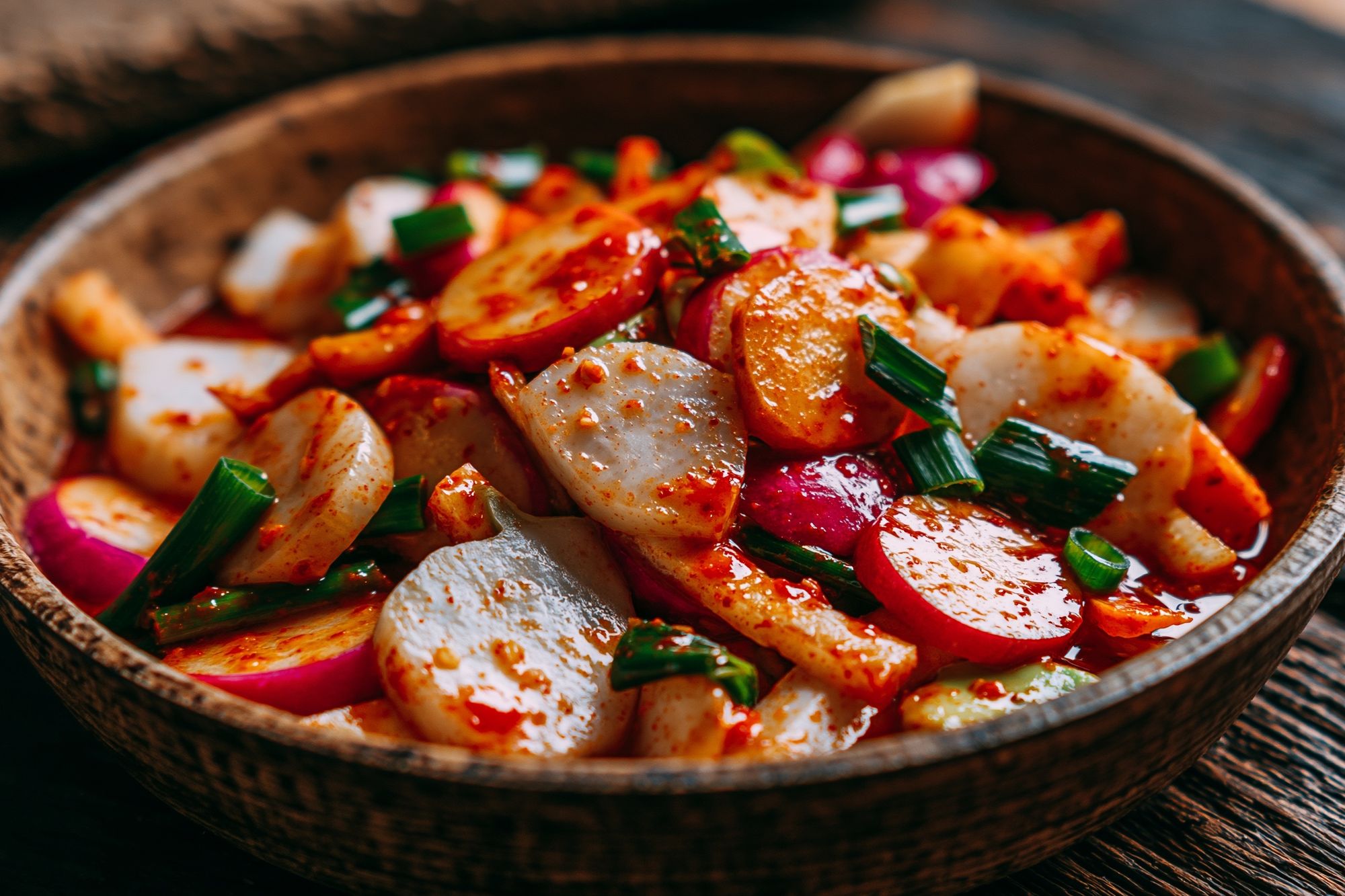 Spicy Radish Salad Food Print. poster detail