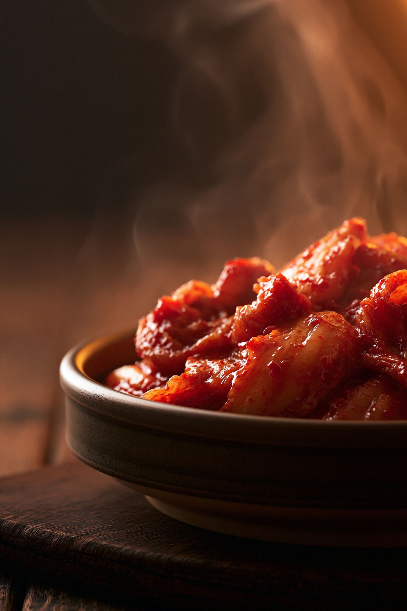 Spicy Kimchi Bowl Photography Poster. poster detail