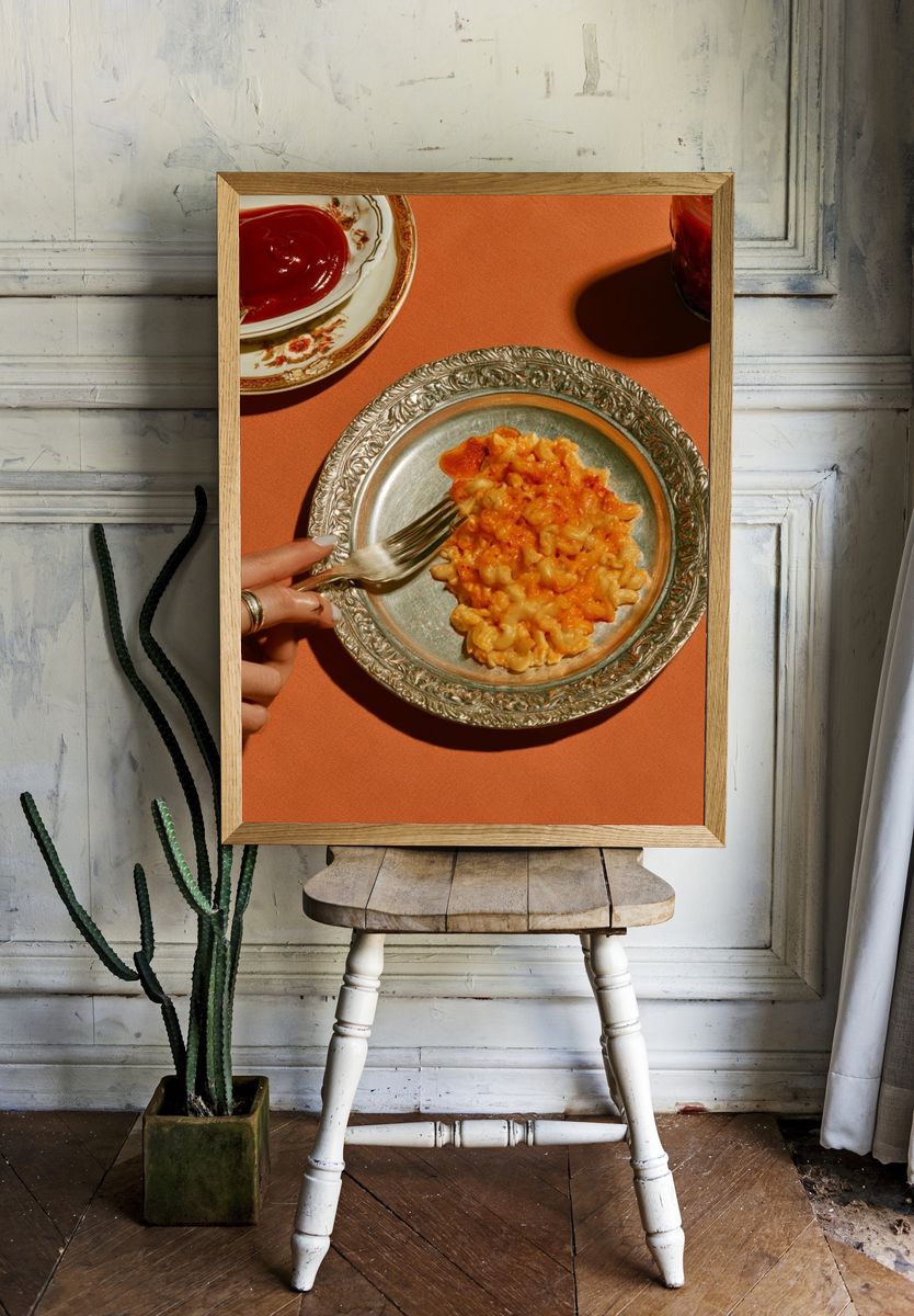 Vintage Pasta Tabletop Photography Poster. room preview