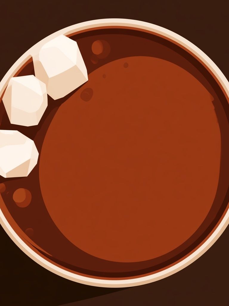 Hot Chocolate Cup Illustration Poster. poster — food-drink art