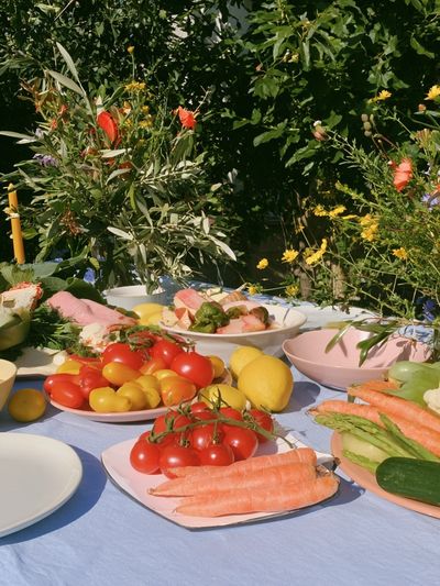 Garden Table Still Life Poster. poster
