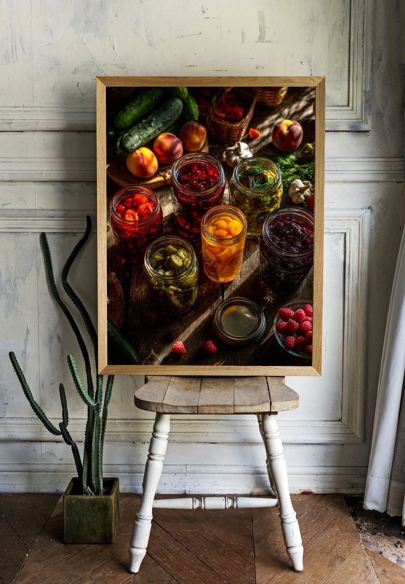 Preserved Summer Harvest Poster. room preview